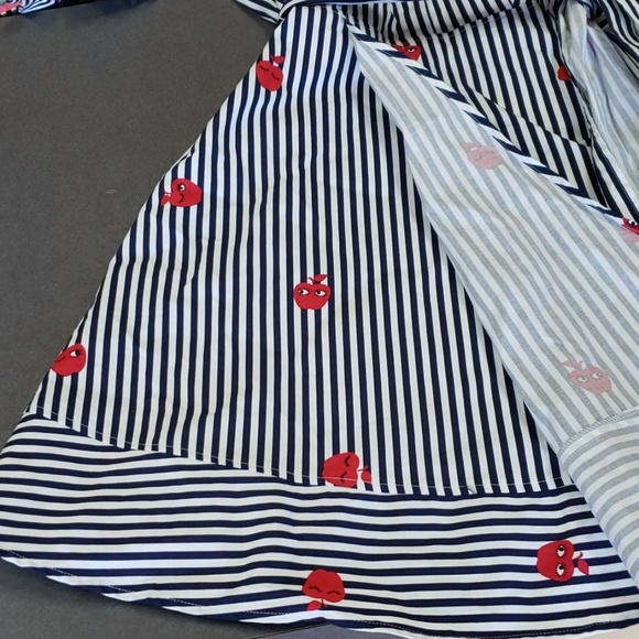 New Felicity & Coco Striped Red Apple Dress - Picture 4 of 7